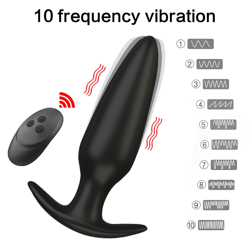 Anal Vibrator สำหรับ Man ไร้สายรีโมทคอนโทรลซิลิโคน Butt Plug สำหรับเกย์ Plug เพศของเล่นสำหรับผู้หญิงผลิตภัณฑ์สำหรับผู้ใหญ่ต่อมลูกหมากนวด - buysextoyth