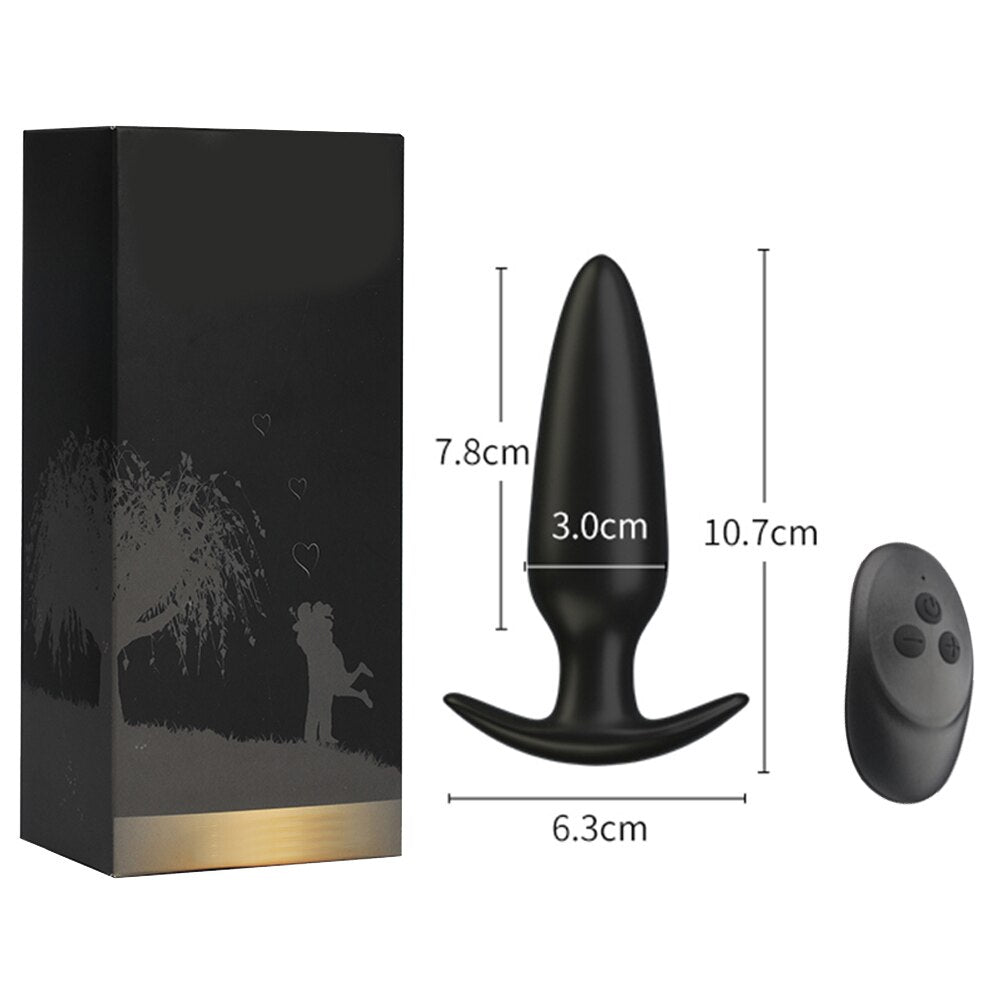 Anal Vibrator สำหรับ Man ไร้สายรีโมทคอนโทรลซิลิโคน Butt Plug สำหรับเกย์ Plug เพศของเล่นสำหรับผู้หญิงผลิตภัณฑ์สำหรับผู้ใหญ่ต่อมลูกหมากนวด - buysextoyth