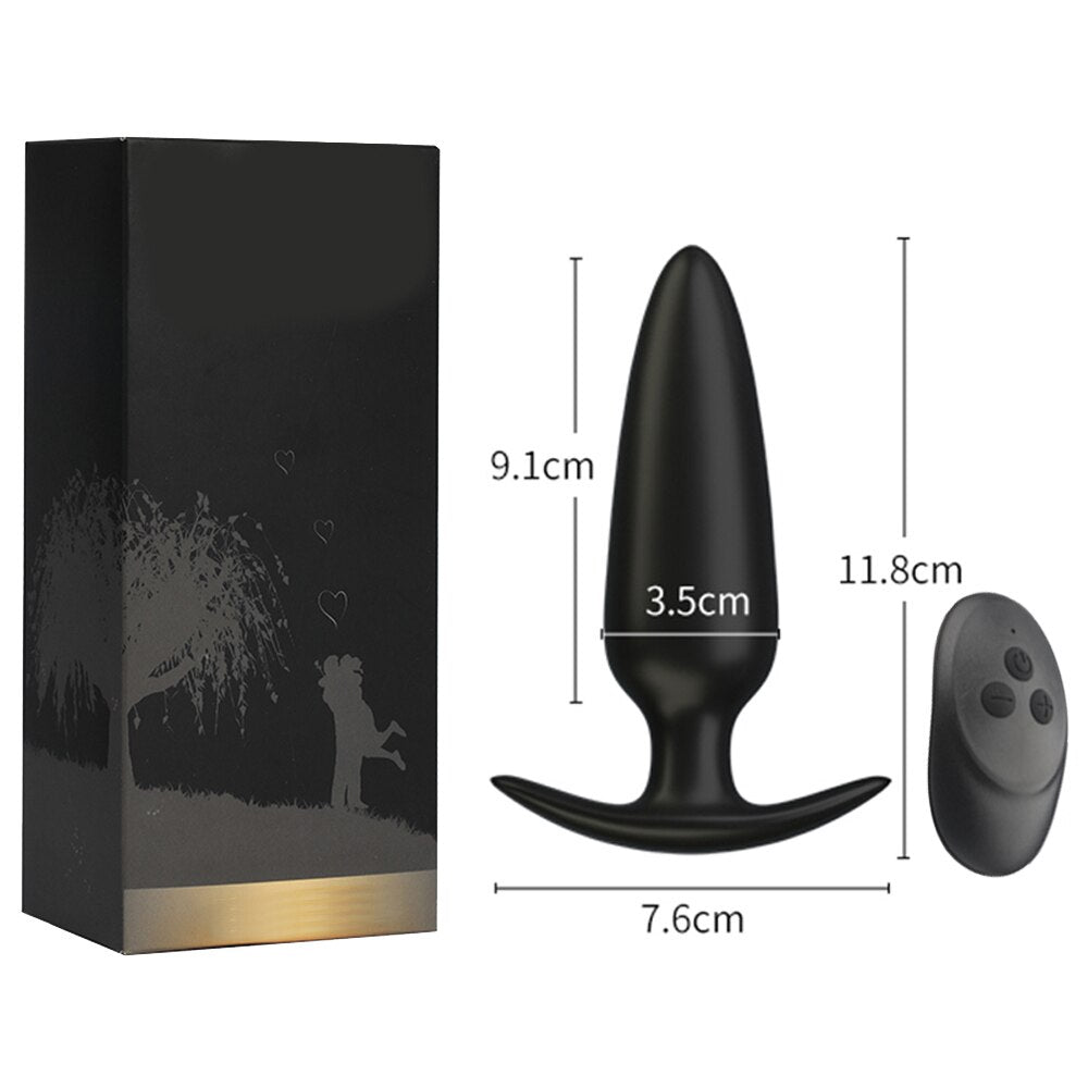 Anal Vibrator สำหรับ Man ไร้สายรีโมทคอนโทรลซิลิโคน Butt Plug สำหรับเกย์ Plug เพศของเล่นสำหรับผู้หญิงผลิตภัณฑ์สำหรับผู้ใหญ่ต่อมลูกหมากนวด - buysextoyth