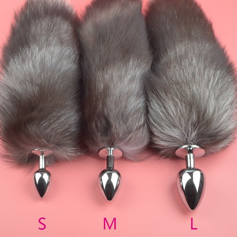 Anal Plug Anal Sex Toys Sex Toys Anal Bunny Sex Toys Stainless Steel Bunny Tail Hairy Anal Plug Tail Anal Toy - buysextoyth