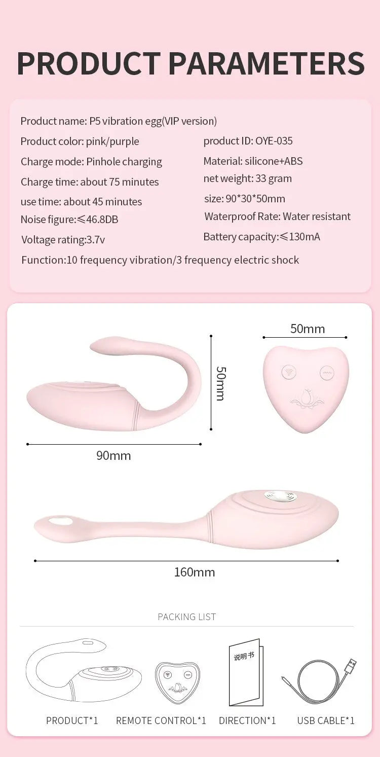 ไข่สั่นไข่สั่นสำหรับกระโดดไข่ไร้สายรีโมทคอนโทรลไฟฟ้าช็อต Anal Clitoris กระตุ้นผลิตภัณฑ์สำหรับผู้ใหญ่เซ็กซ์ทอย - buysextoyth