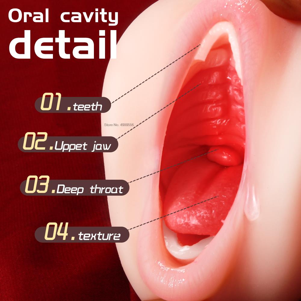 ช่องคลอด Anal อมควยของเล่นสำหรับผู้ใหญ่หีคู่มือเพศเร้าอารมณ์เครื่องที่สมจริงช่องปากด้วยลิ้นชายอวัยวะเพศชาย Masturbators - buysextoyth