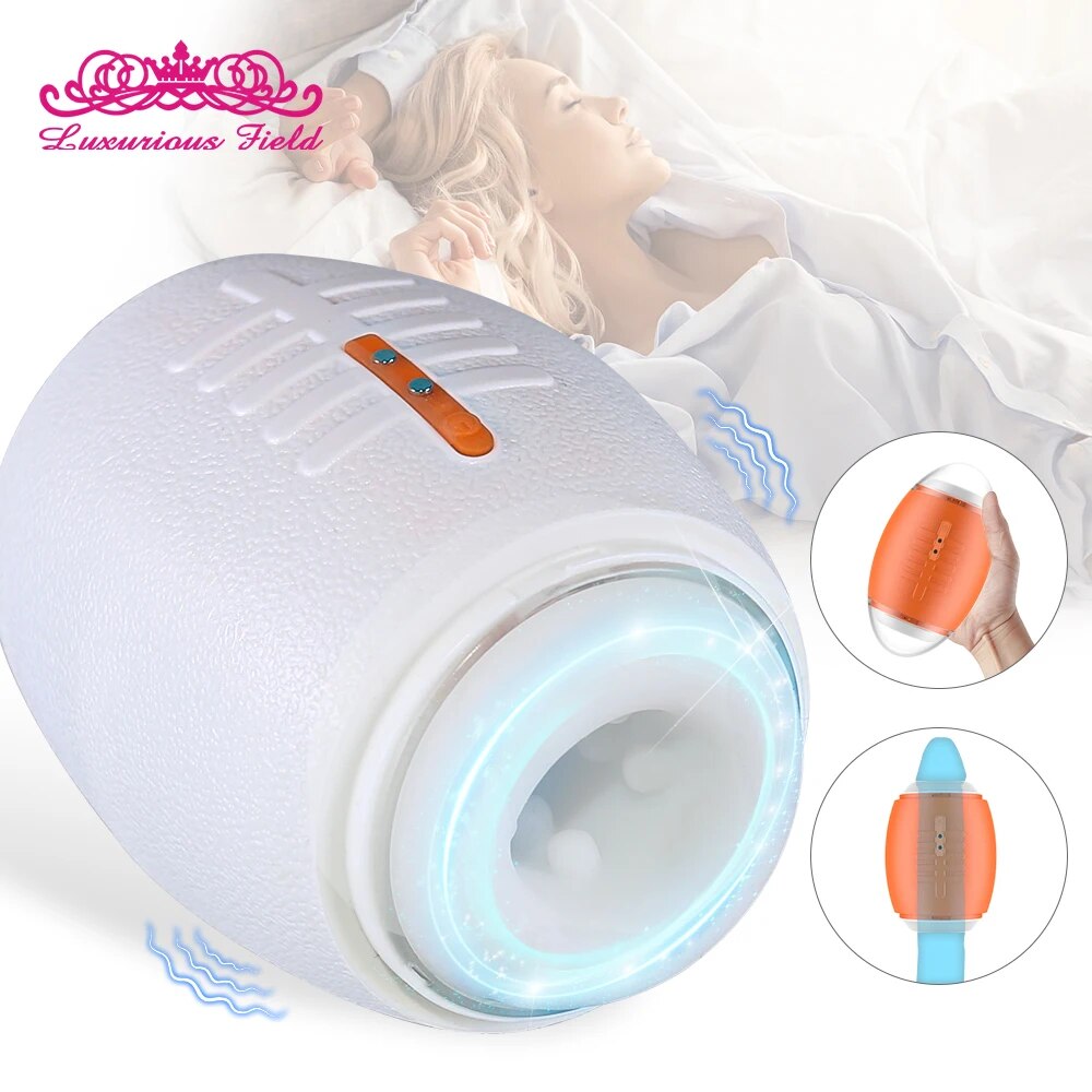 Automatic Male Masturbator Cup Vagina Masturbation Blowjob Man Mastuburator for Men Adult Goods Sex Toys Electric Mastubator - buysextoyth