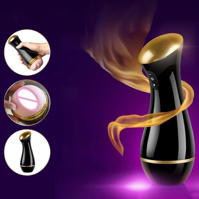 Automatic Male Masturbator for Men Electric Telescopic Pocket Vagina Real Pussy Adult Erotic Sex Toys for Men Masturbatings - buysextoyth