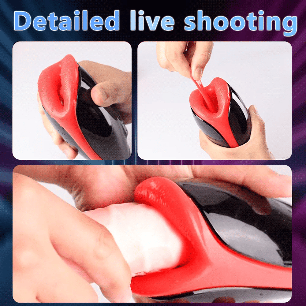 Automatic Masturbator for Men Vibration Deep Throat Blowjob Tongue Male Masturbation Cup Machine Sex Toys for Adult Goods Penis - buysextoyth