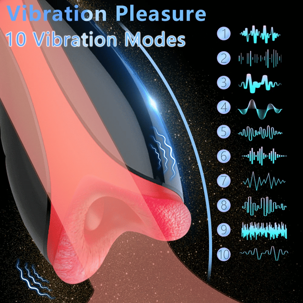 Automatic Masturbator for Men Vibration Deep Throat Blowjob Tongue Male Masturbation Cup Machine Sex Toys for Adult Goods Penis - buysextoyth