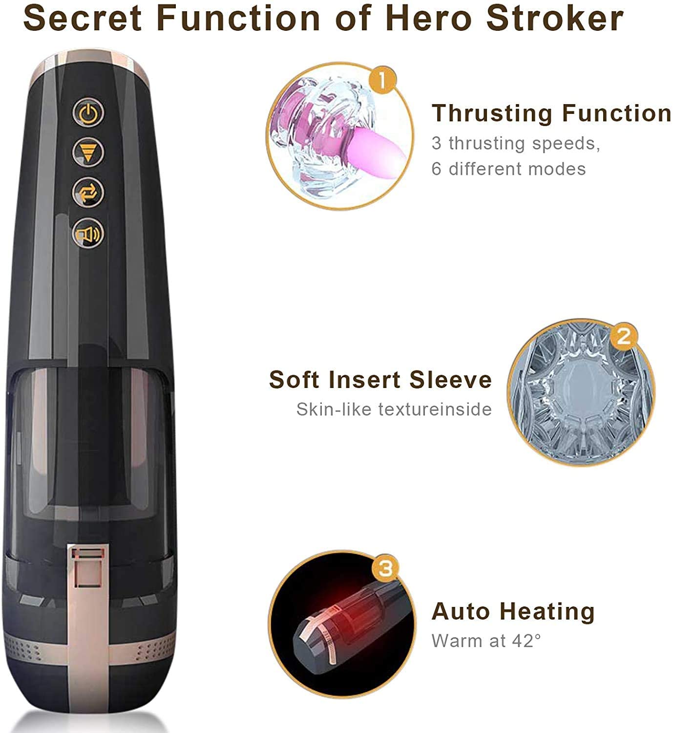 Automatic Piston Telescopic Rotation Male Masturbator Cup Blowjob Masturbator for Man Penis Sucker Vibrtor Handsfree Sex Machine - buysextoyth
