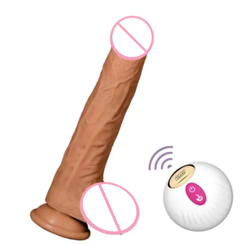 Automatic Telescopic Dildo Vibrator Female Masturbation Rotation Stimulation Big Fake Dick Thrusting Penis Sex Toys For Women - buysextoyth