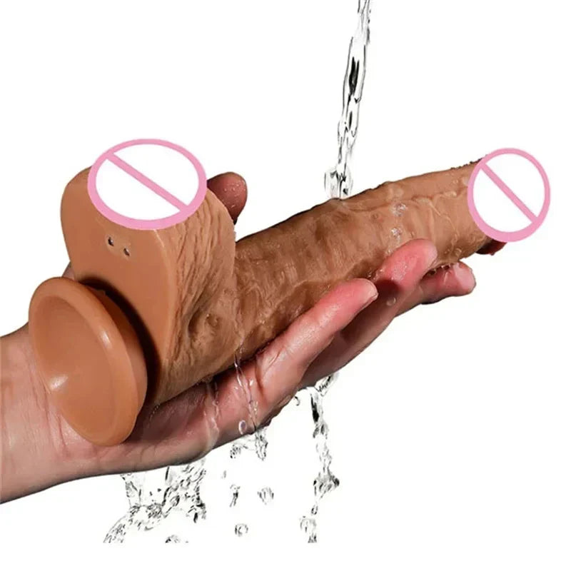 Automatic Telescopic Dildo Vibrator Female Masturbation Rotation Stimulation Big Fake Dick Thrusting Penis Sex Toys For Women - buysextoyth