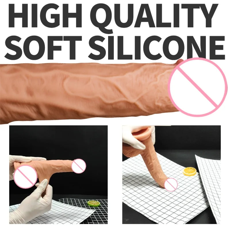 Automatic Telescopic Dildo Vibrator Female Masturbation Rotation Stimulation Big Fake Dick Thrusting Penis Sex Toys For Women - buysextoyth
