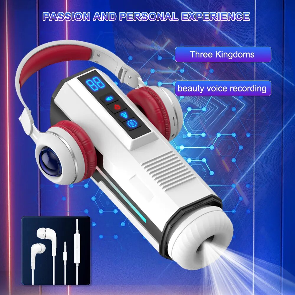 Automatic Telescopic Male Masturbator Cup Sucking Vibrating Masturbation Machine Vagina Pusssy Blowjob Adult Sex Toys for Men - buysextoyth