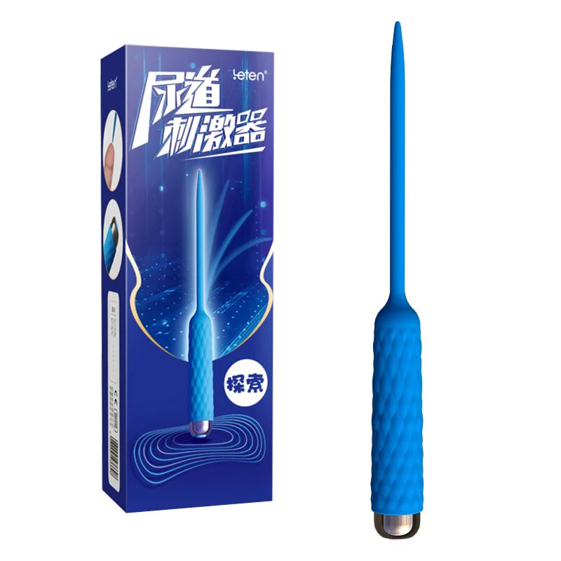 Leten Male Catheter Urethral Sound Electro Vibrator Penis Stretching Plug Silicone Dilators Sex Toy Dick Stretcher Masturbator - buysextoyth