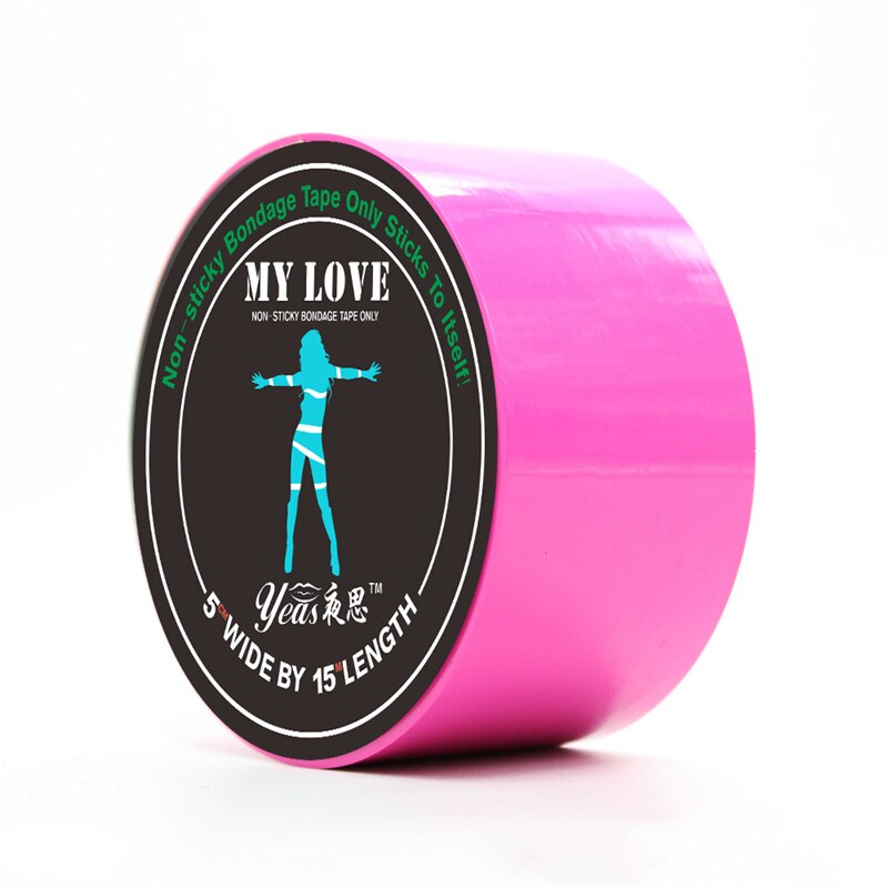 BDSM Fetish Rope Bondage Tape Slave Sex Toys Provocative Alternative Tied Self-adhesive Tape Blindfolds Role Play Harness Body - buysextoyth
