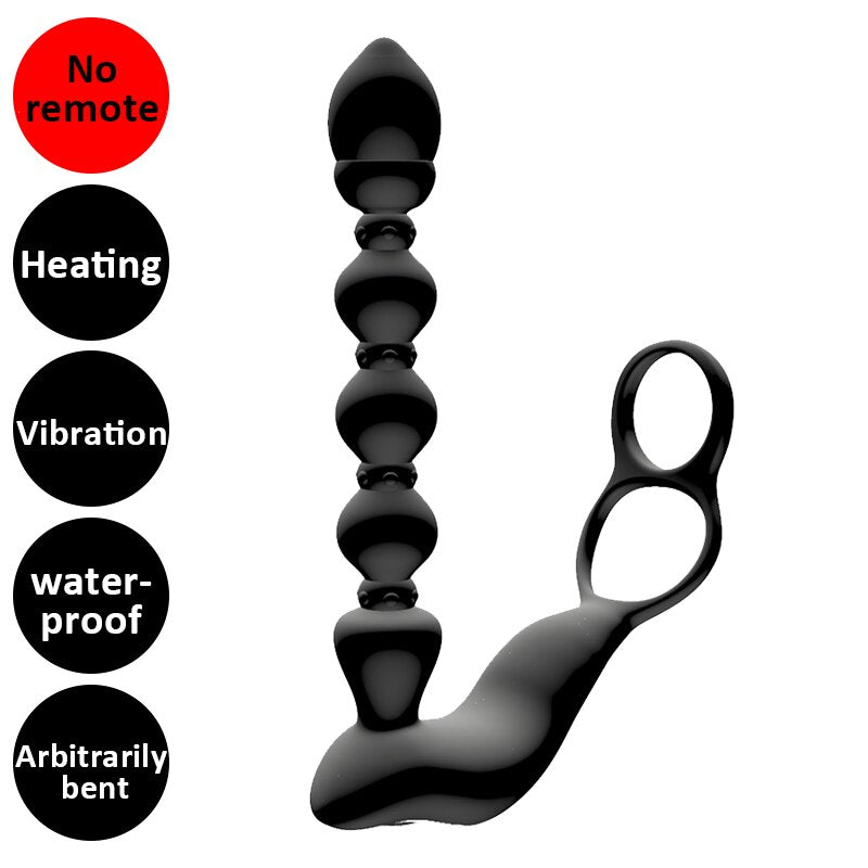 BODYPRO Male Prostate Massage Vibrator Penis  Vibrator Ring  Anal Plug Stimulator Butt Plug Delay Ejaculation Ring Toy for Men - buysextoyth