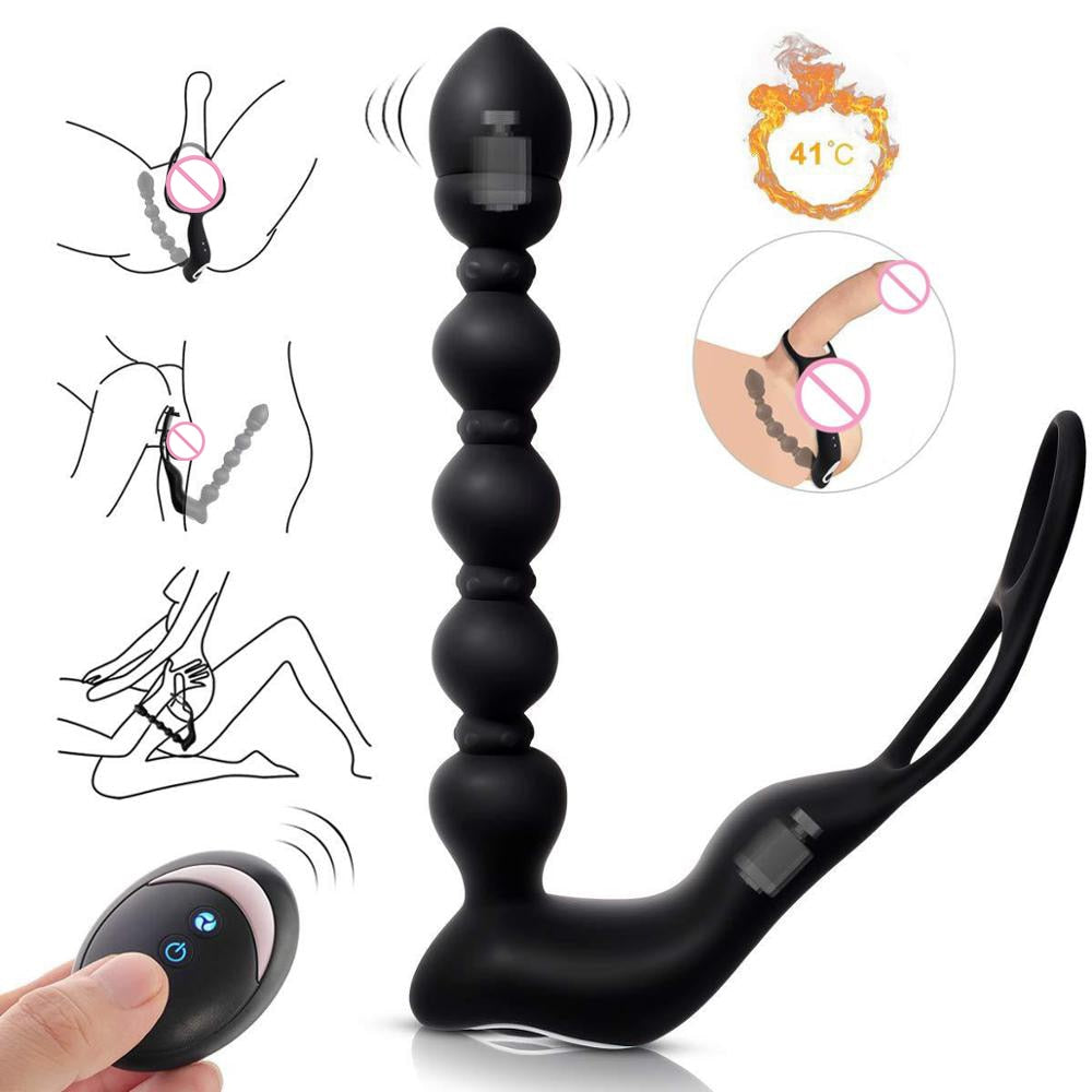BODYPRO Male Prostate Massage Vibrator Penis  Vibrator Ring  Anal Plug Stimulator Butt Plug Delay Ejaculation Ring Toy for Men - buysextoyth