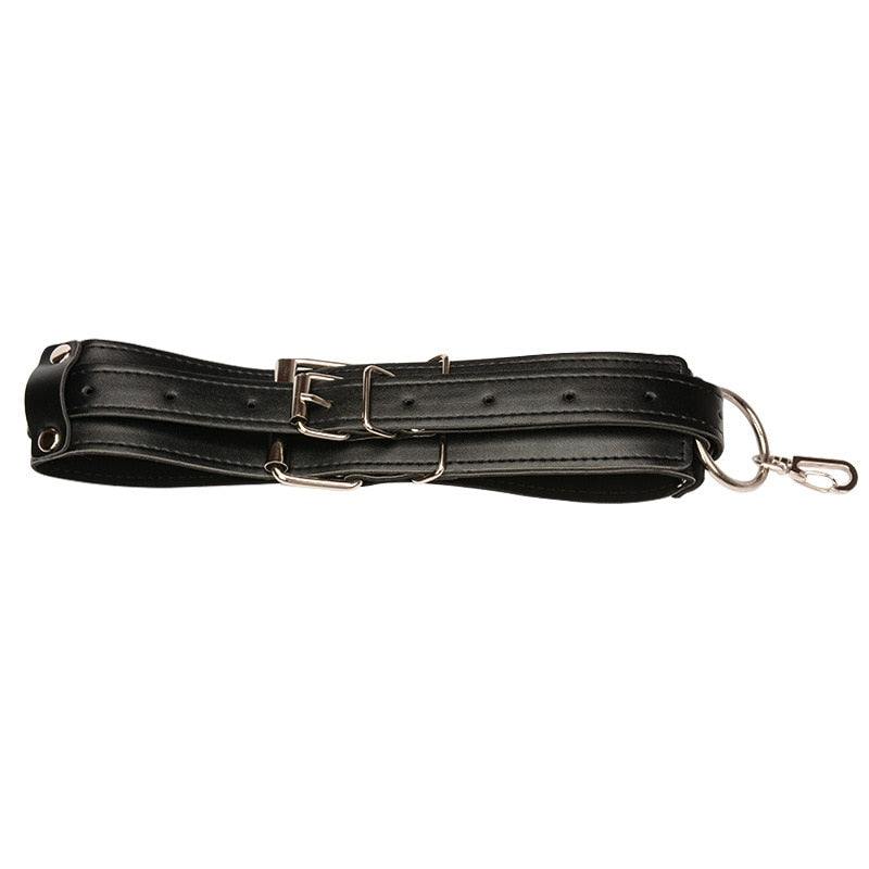 BSDM Bondage Rope Leather Harness Toys for Women Adult Game Outfit Bra and Leg Suspenders Straps Garter Belt Sex Accessories - buysextoyth