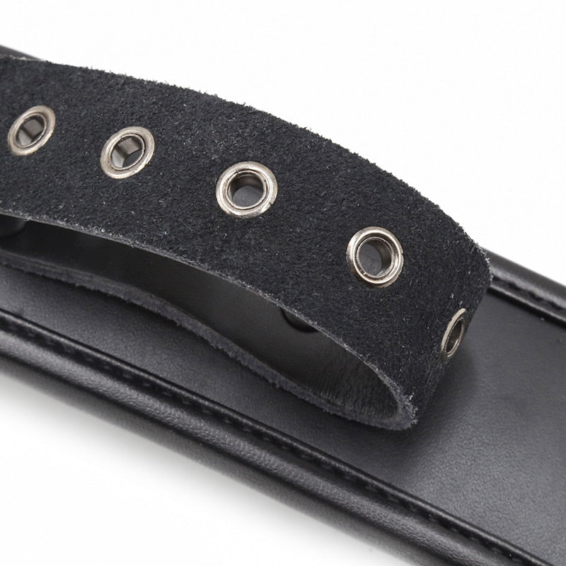 Bdsm Bondage Collar Genuine Leather and Iron Chain Link Metal Hole Slave Collars for Women Sex Toys for Couples Sex Restraints - buysextoyth