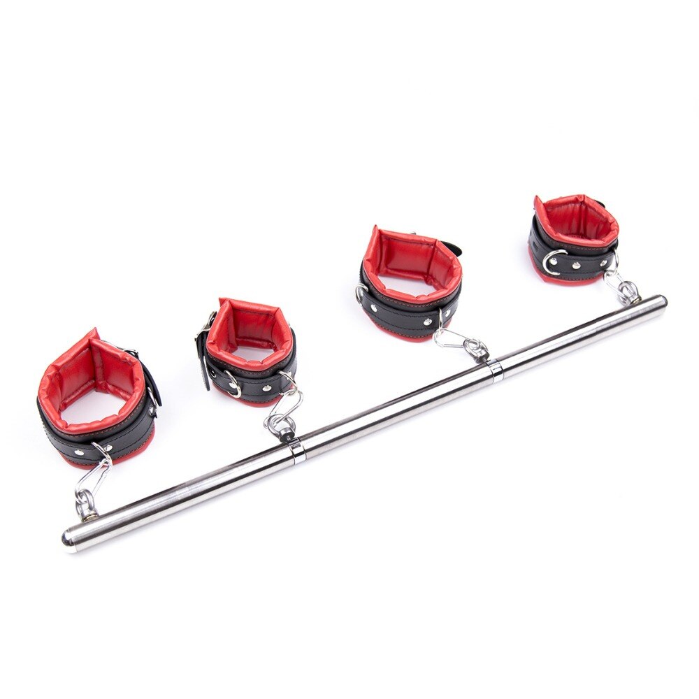 Bdsm Bondage Removable Stainless Steel Spreader Bar Sex Slave Hand Cuffs Ankle Cuff Open Leg Restraint SM Cosplay Couple Sex Toy - buysextoyth