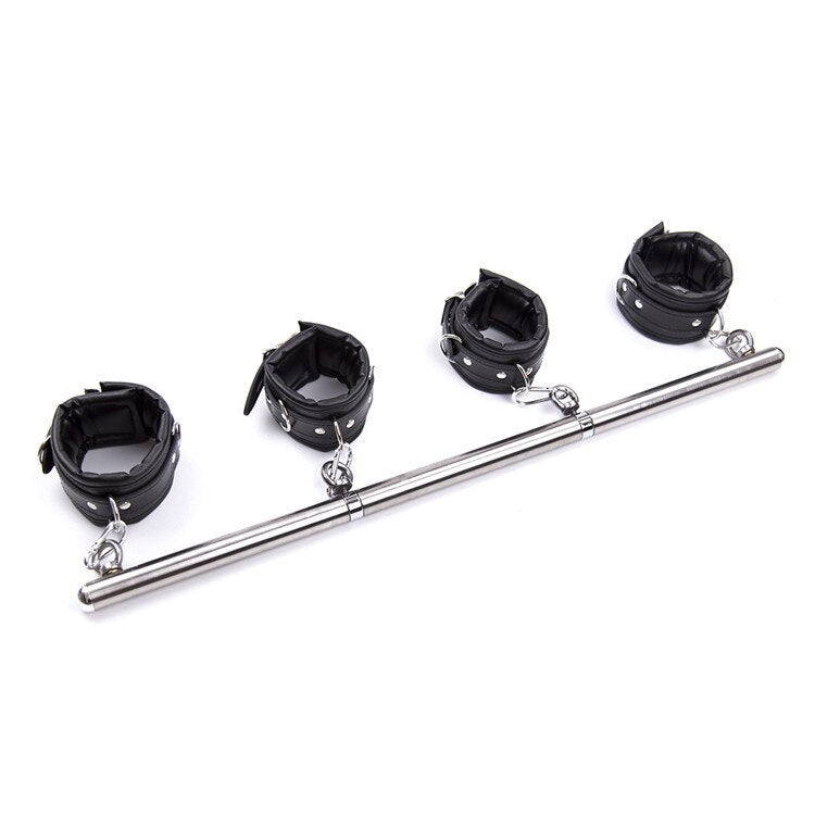 Bdsm Bondage Removable Stainless Steel Spreader Bar Sex Slave Hand Cuffs Ankle Cuff Open Leg Restraint SM Cosplay Couple Sex Toy - buysextoyth