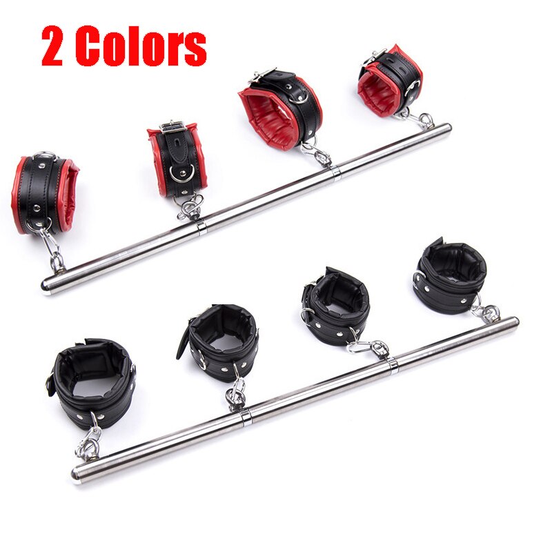 Bdsm Bondage Removable Stainless Steel Spreader Bar Sex Slave Hand Cuffs Ankle Cuff Open Leg Restraint SM Cosplay Couple Sex Toy - buysextoyth