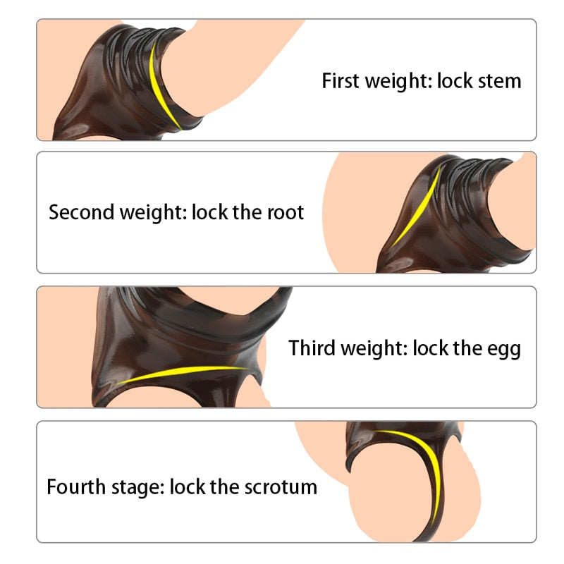 Bdsm Sexy Toys Penis Sleeve Sex Toys for Men Couples Ejaculation Chastity Device Lock Sperm Erection Sex Products Bondage Gear - buysextoyth