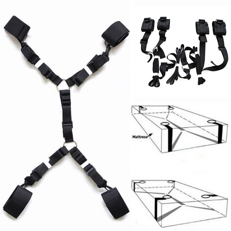Bdsm Toys Under Bed Restraint Strap Erotic Sex Toys for Women Couples Bondage Set Handcuffs Fetish Slave Adult Games Toy Sexshop - buysextoyth