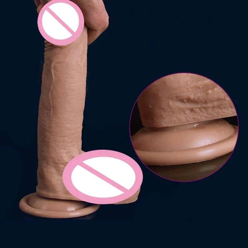 Big Dildo สมจริง Penis ดูดถ้วย Dick Sextoys ซิลิโคนขนาดใหญ่ Dildos สำหรับผู้หญิง Masturbators Dildio เซ็กซ์ทอยสำหรับผู้ใหญ่เกม - buysextoyth