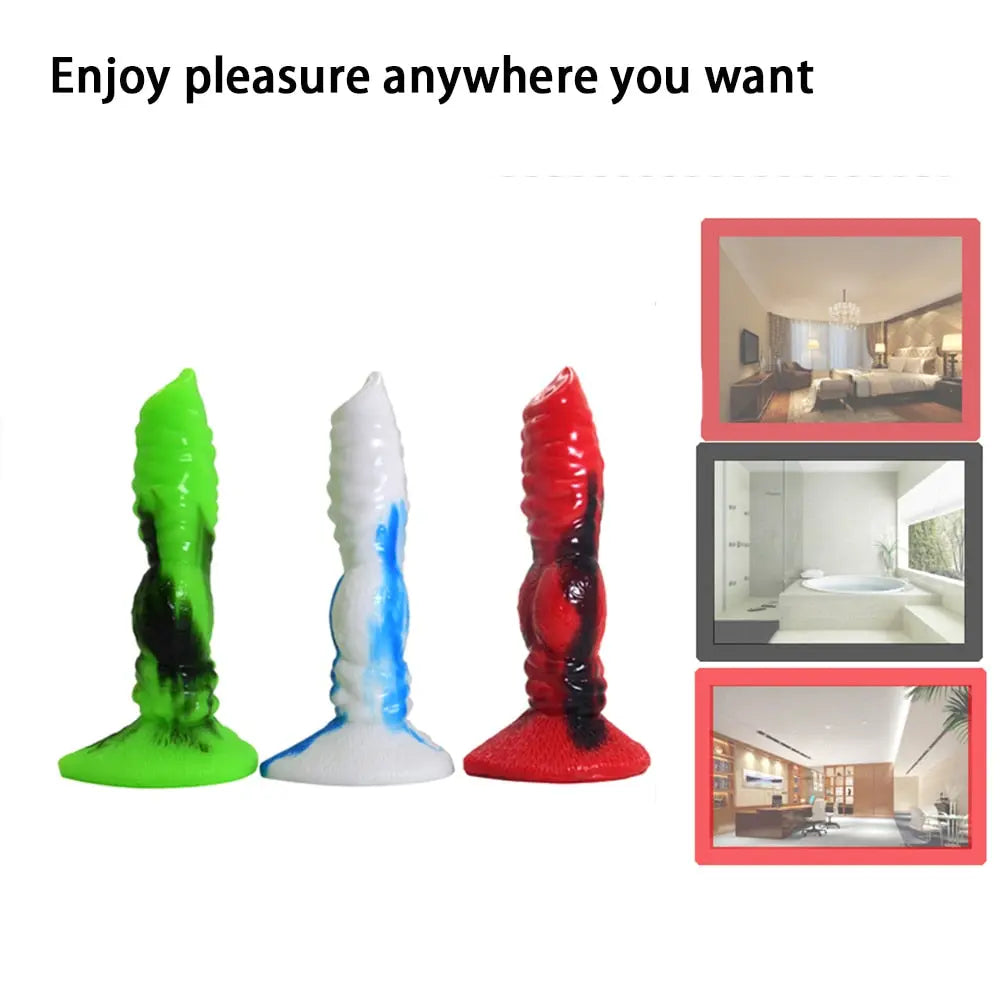 Big Silicone Animal Wolf Dildo Animal Penis G-spot Stimulation Sex Toys for Man Women Lesbian Gay Sex Shop Erotic Adults Product - buysextoyth