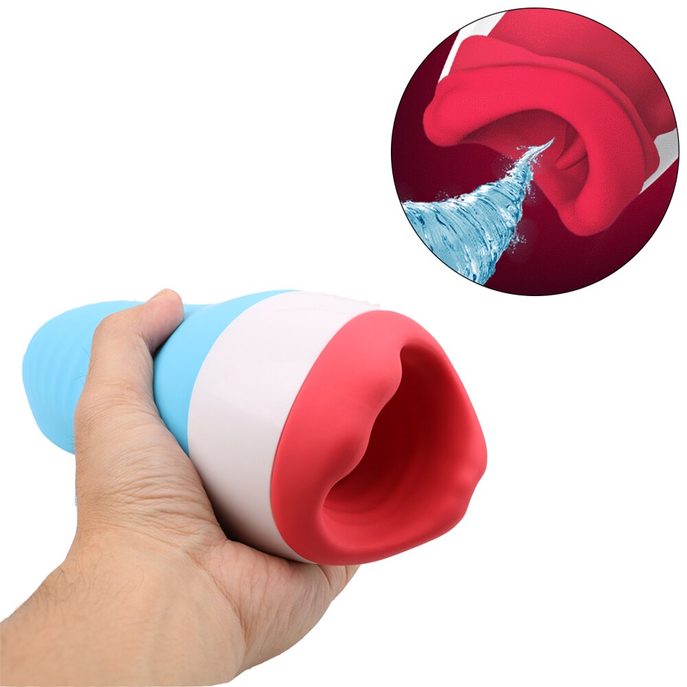 Blowjob Heating Sex Toys for Men Masturbation Vibrator 10 Speed Deep Throat Oral Sex Machine Male Masturbation Cup - buysextoyth