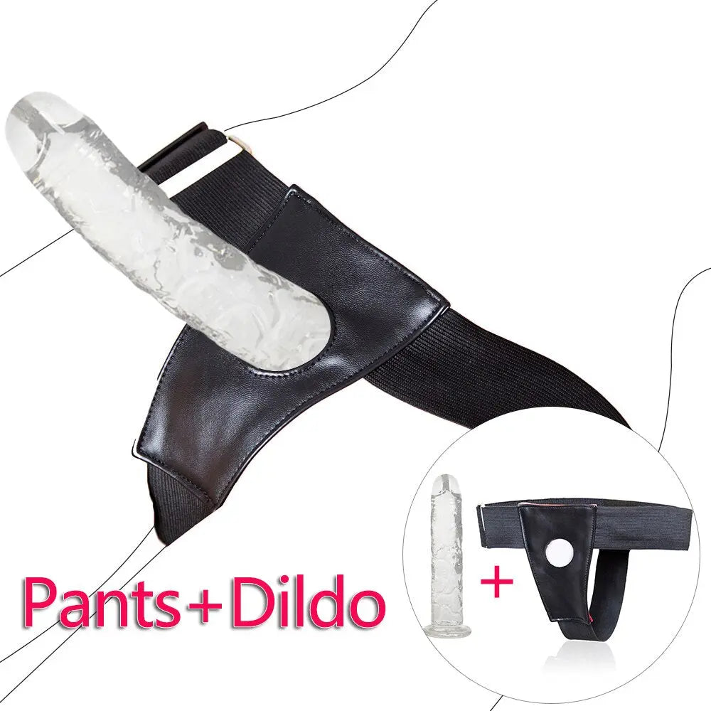 Bondage Dildos Wearable Strapon Dildo Panties for Lesbian Women Underwear Strap on Dildos Realistic Penis Pants Adult Games - buysextoyth
