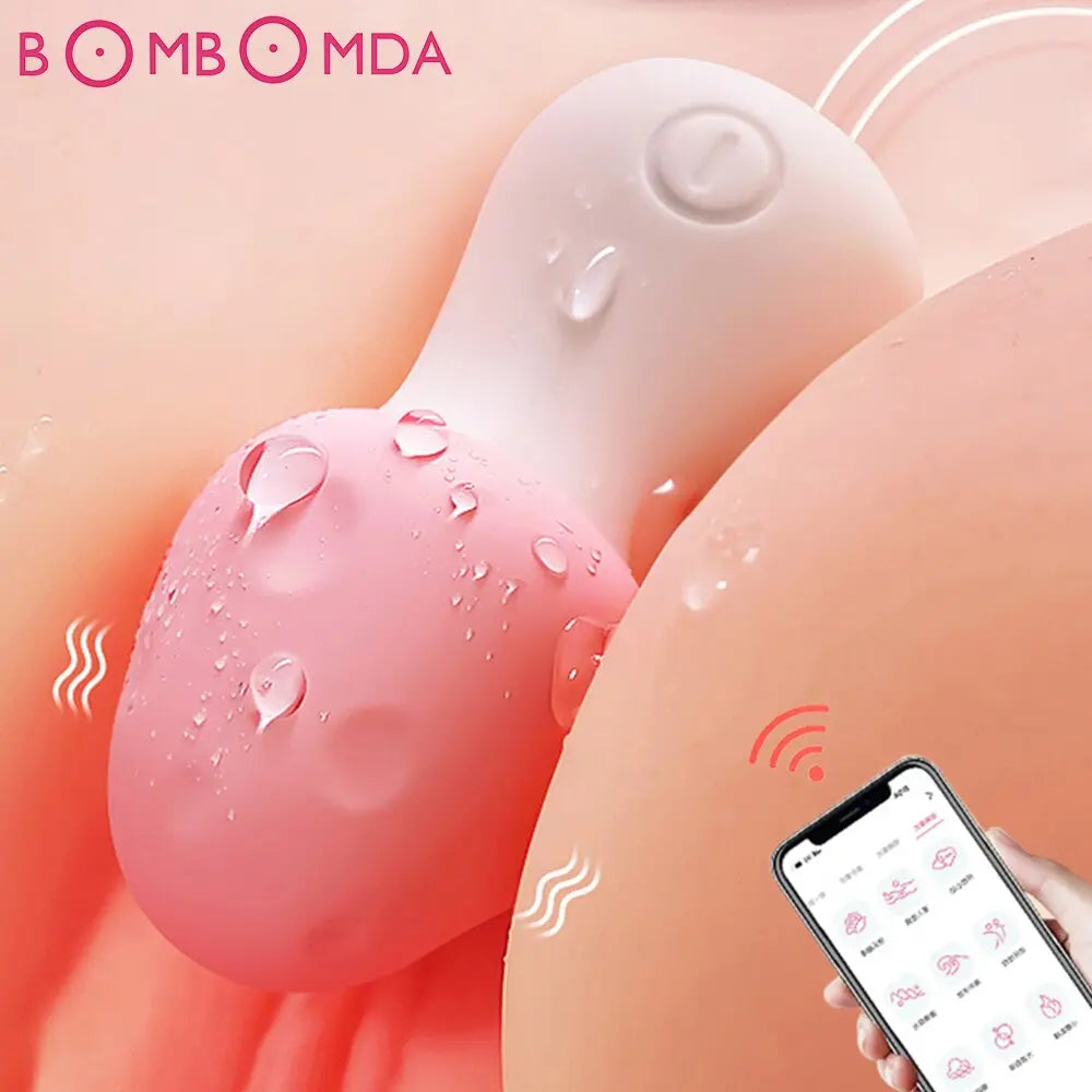 มินิที่มีประสิทธิภาพ Bullet Vibrator รีโมทแอปควบคุมหัวเห็ดผู้หญิง Clitoral Stimulator ช่องคลอด G จุด Masturbation เร้าอารมณ์ Vibr - buysextoyth