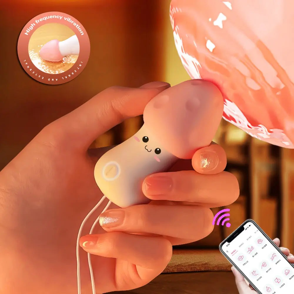 มินิที่มีประสิทธิภาพ Bullet Vibrator รีโมทแอปควบคุมหัวเห็ดผู้หญิง Clitoral Stimulator ช่องคลอด G จุด Masturbation เร้าอารมณ์ Vibr - buysextoyth