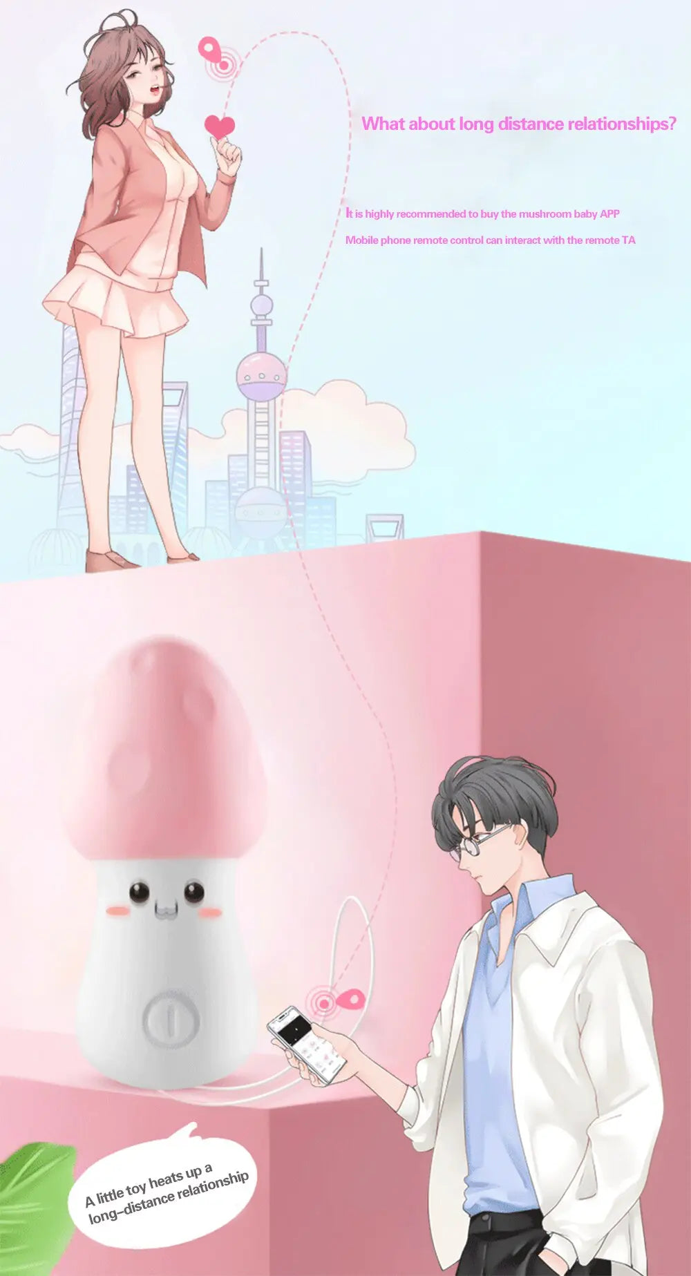 มินิที่มีประสิทธิภาพ Bullet Vibrator รีโมทแอปควบคุมหัวเห็ดผู้หญิง Clitoral Stimulator ช่องคลอด G จุด Masturbation เร้าอารมณ์ Vibr - buysextoyth