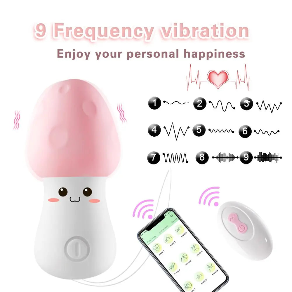 มินิที่มีประสิทธิภาพ Bullet Vibrator รีโมทแอปควบคุมหัวเห็ดผู้หญิง Clitoral Stimulator ช่องคลอด G จุด Masturbation เร้าอารมณ์ Vibr - buysextoyth