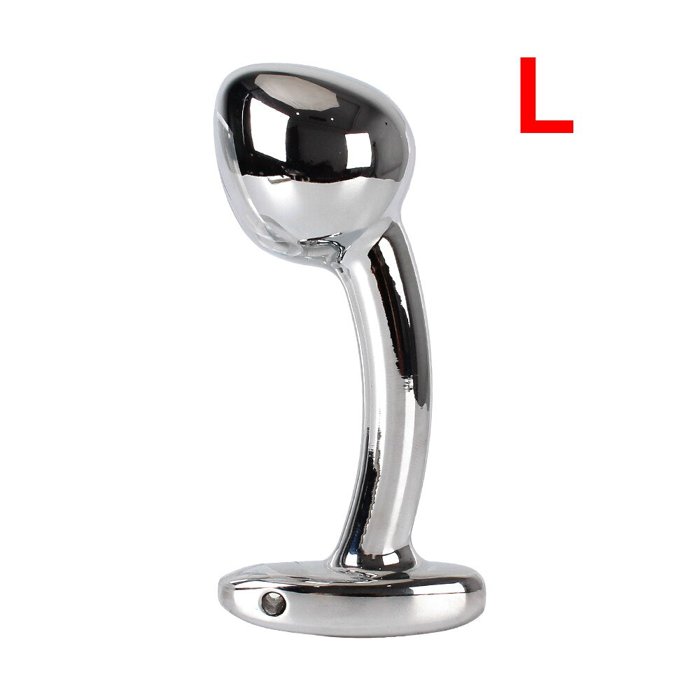 Butt Dilator Arcuate Anal Plug Prostate Massager Adult Products Aluminium Alloy Metal Dildos Sex Toys for Women Men - buysextoyth