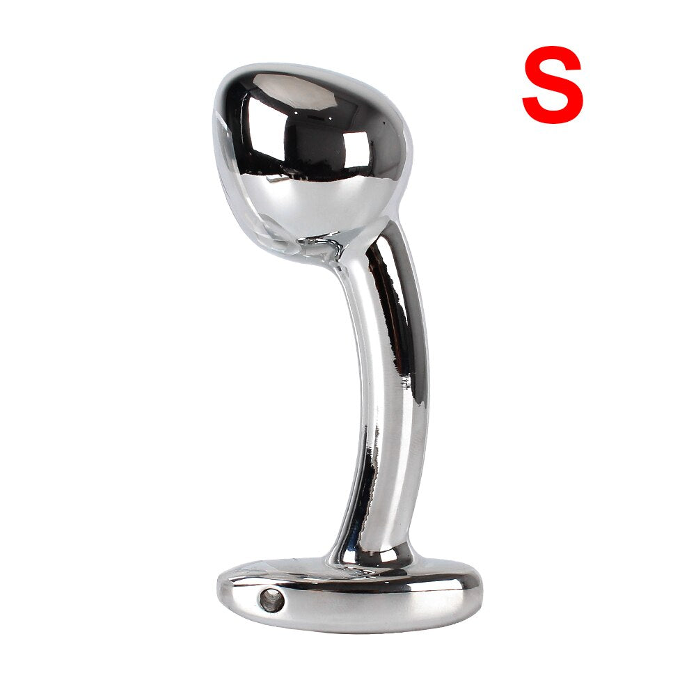 Butt Dilator Arcuate Anal Plug Prostate Massager Adult Products Aluminium Alloy Metal Dildos Sex Toys for Women Men - buysextoyth
