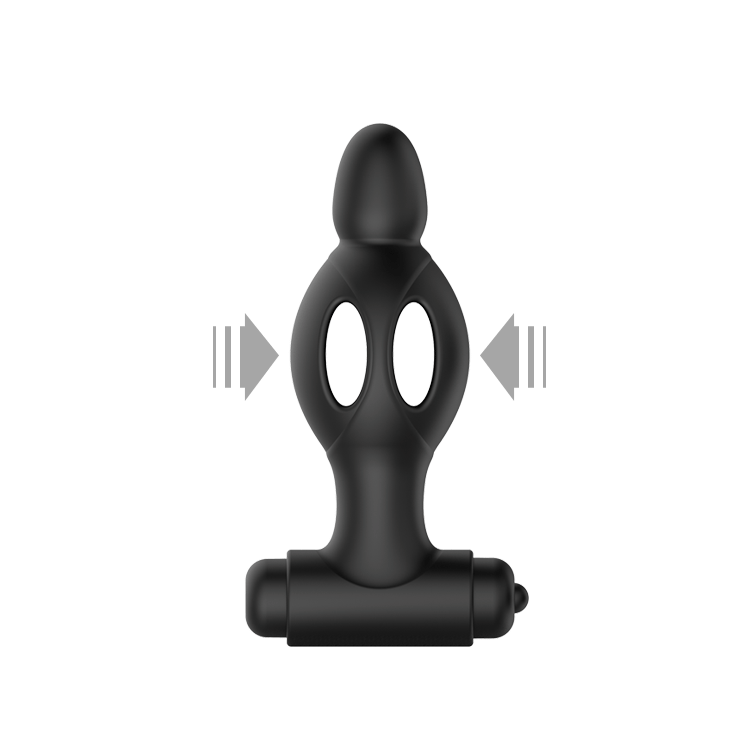 Butt Plug 10 Speeds Bullet Vibrating Anal Vibrator Male Prostate Massager Hollow Anal Plug Sex Toys for Couples G-Spot Stimulate - buysextoyth