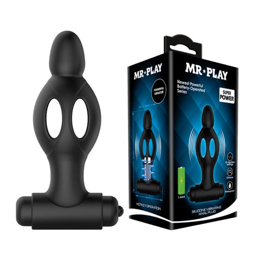 Butt Plug 10 Speeds Bullet Vibrating Anal Vibrator Male Prostate Massager Hollow Anal Plug Sex Toys for Couples G-Spot Stimulate - buysextoyth