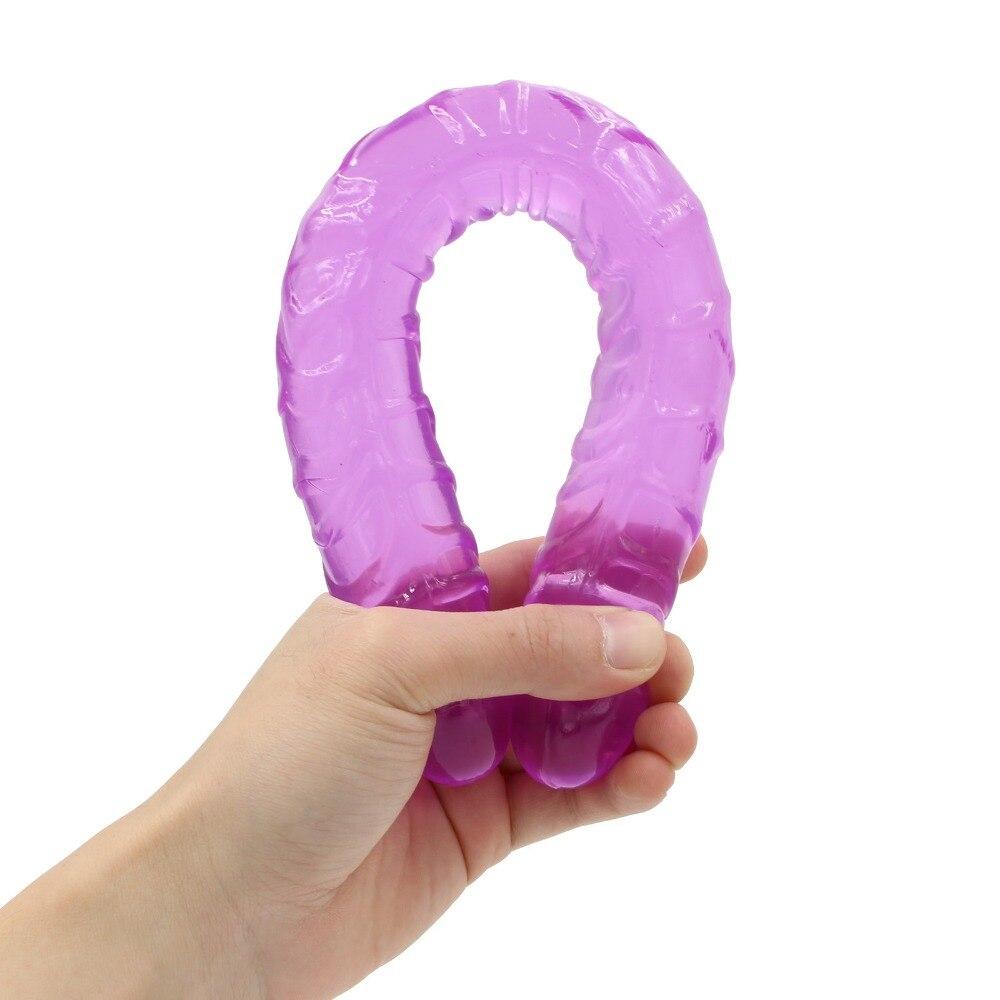 Butt Plug Double Dildo Vibrators for Women Lesbian Men Vagina Massager Anal Jelly Dildos Sex Products for Adults Toys Shop - buysextoyth