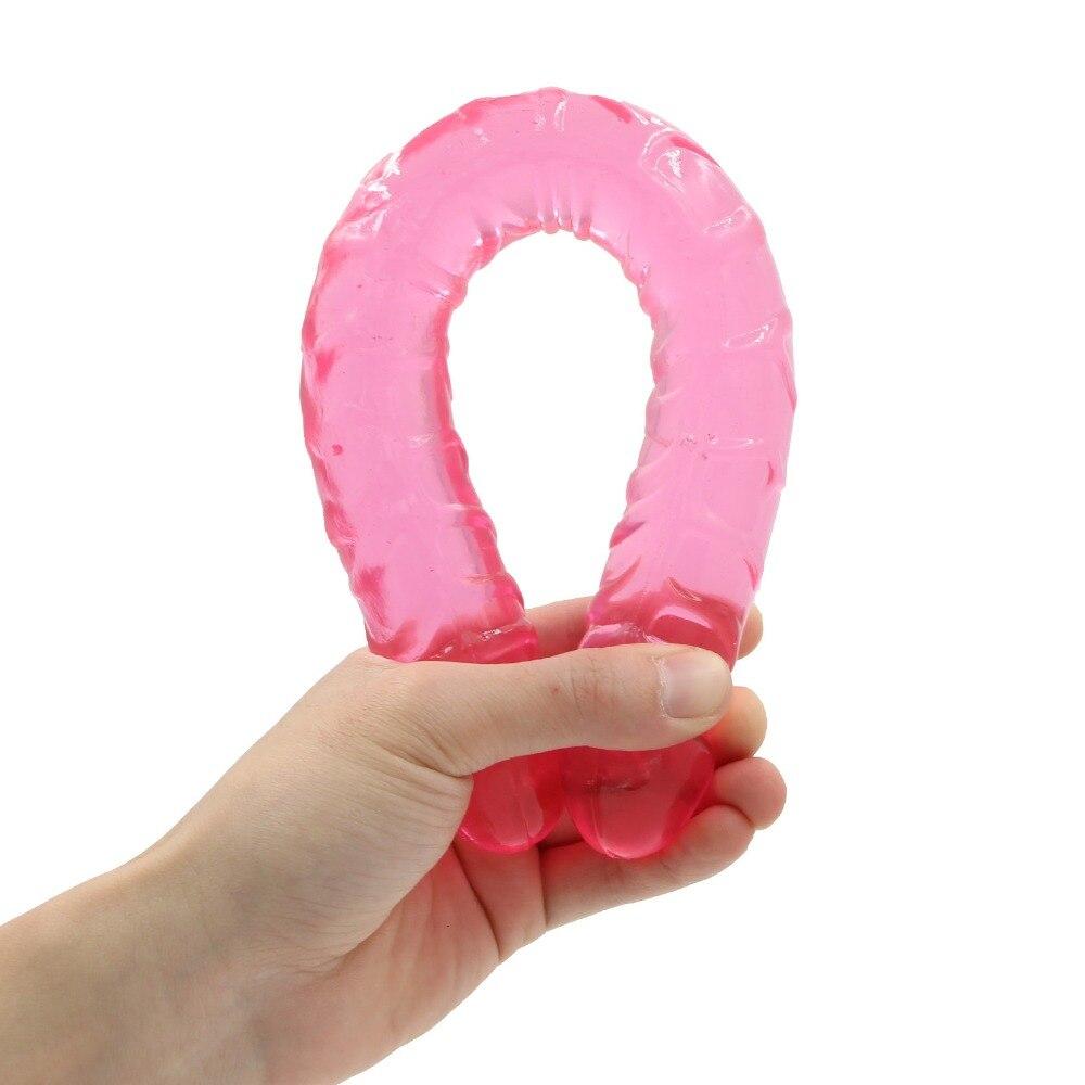 Butt Plug Double Dildo Vibrators for Women Lesbian Men Vagina Massager Anal Jelly Dildos Sex Products for Adults Toys Shop - buysextoyth