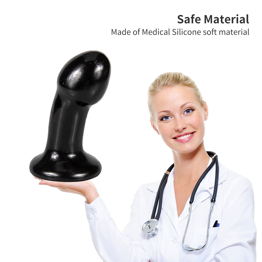 Butt Plug with Strong Sucker Soft Dildo Adult Products Butt Plug Prostate Stimulator Female Masturbation Tool Sex Toy for Couple - buysextoyth