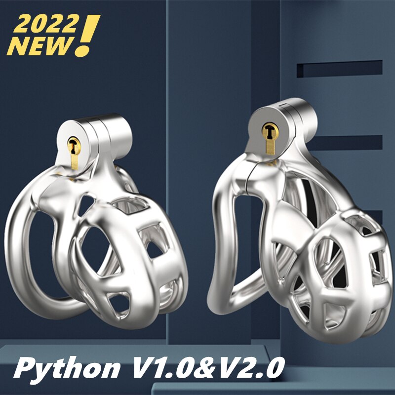 CHASTE BIRD 316 Stainless Steel Python V2.0 3D Printed Cock Mamba Cage Penis Ring Male Cobra Chastity Device Adult Sex Toys - buysextoyth