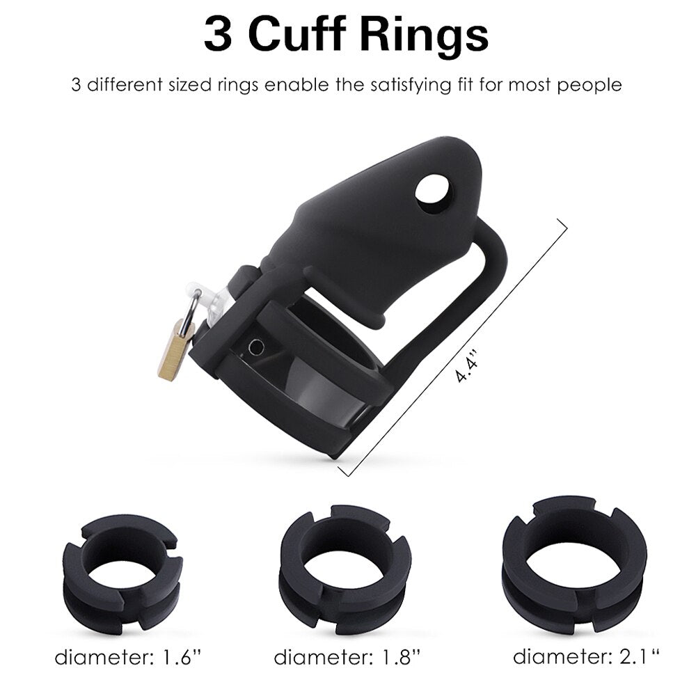 CHASTE BIRD 3D Printed Minus/Plus Cage Male Chastity Device Double-Arc Cuff Penis Ring Cock Belt Erotic Sex Toys for Men - buysextoyth