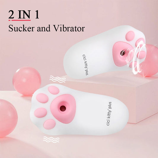 Cat Claw Sucker Clitoris Stimulator Vibrator สำหรับหัวนมผู้หญิงช่องคลอด Massager Sex Shop ผู้ใหญ่ Masturbation หีของเล่น - buysextoyth