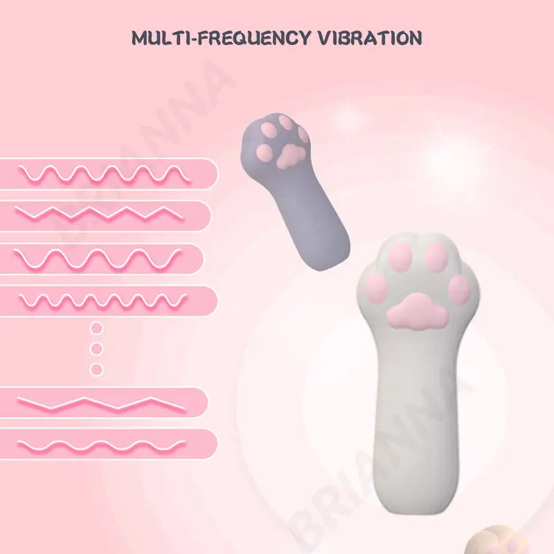 Cat Claw ปลายนิ้ว Vibrator ซิลิโคนแบบพกพาการ์ตูนเตียง Vibrator G Spot Clitoris Stimulator เพศผู้ใหญ่ของเล่นสำหรับผู้หญิง thai-adult
