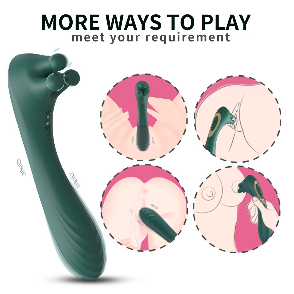 Claw Shape Kneading nipple G Spot vibrator สำหรับกันน้ำสำหรับผู้หญิง Tease AV Magic Wand breast clitoris นวด masturbator เซ็กซ์ทอย - buysextoyth