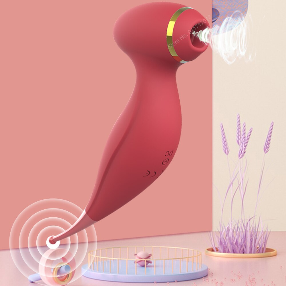 Clit Sucker Vibrator หัวนมที่มีประสิทธิภาพดูด Blowjob Clitoris Stimulator เพศเร้าอารมณ์ของเล่นสำหรับผู้หญิงช่องคลอด Masturbator ผลิตภัณฑ์ - buysextoyth