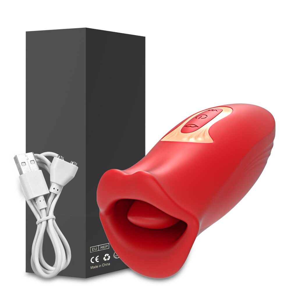 Clit ลิ้นเลีย Vibrator หญิงเซ็กซ์ทอยสำหรับผู้หญิงปากกัด Oral Clitoris Stimulator ดูดหัวนมการสำเร็จความใคร่อุปกรณ์ช่วยตัวเองสำหรับผู้หญิง - buysextoyth