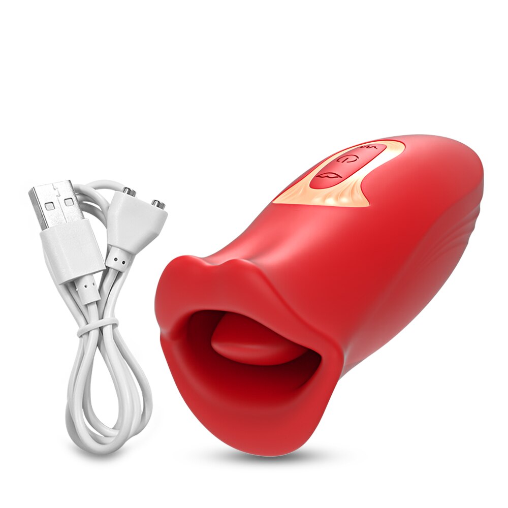 Clit ลิ้นเลีย Vibrator หญิงเซ็กซ์ทอยสำหรับผู้หญิงปากกัด Oral Clitoris Stimulator ดูดหัวนมการสำเร็จความใคร่อุปกรณ์ช่วยตัวเองสำหรับผู้หญิง - buysextoyth