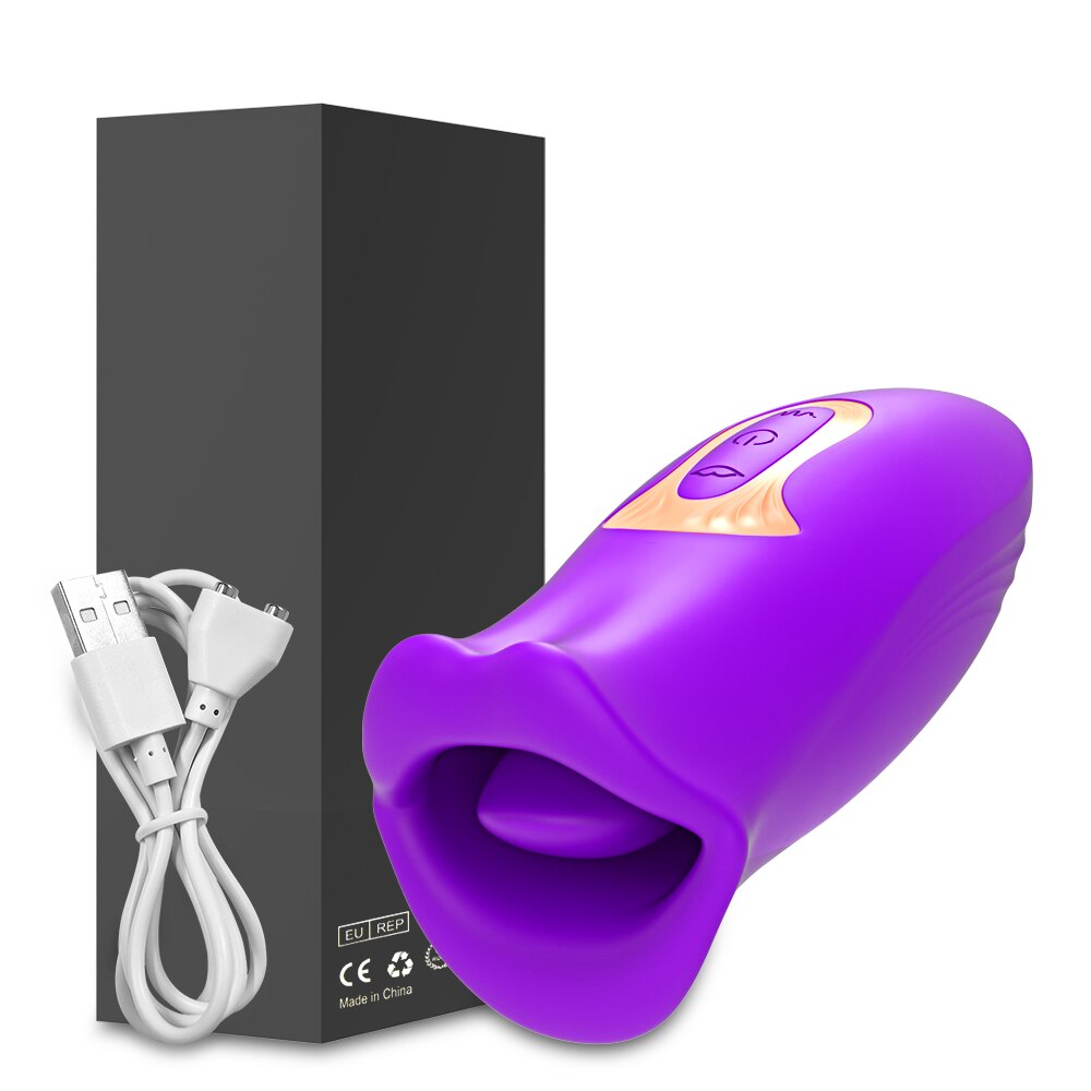 Clit ลิ้นเลีย Vibrator หญิงเซ็กซ์ทอยสำหรับผู้หญิงปากกัด Oral Clitoris Stimulator ดูดหัวนมการสำเร็จความใคร่อุปกรณ์ช่วยตัวเองสำหรับผู้หญิง - buysextoyth